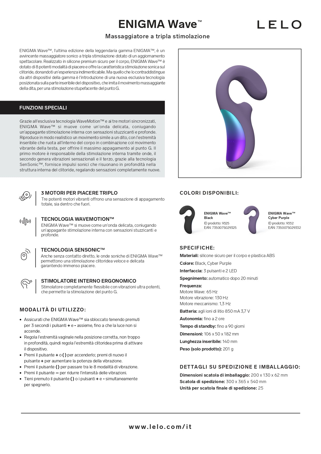 Enigma Wave Black -LELO