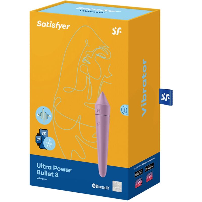 ULTRA POWER BULLET 8 - LILLA- CONTROLLO REMOTO-SATISFYER