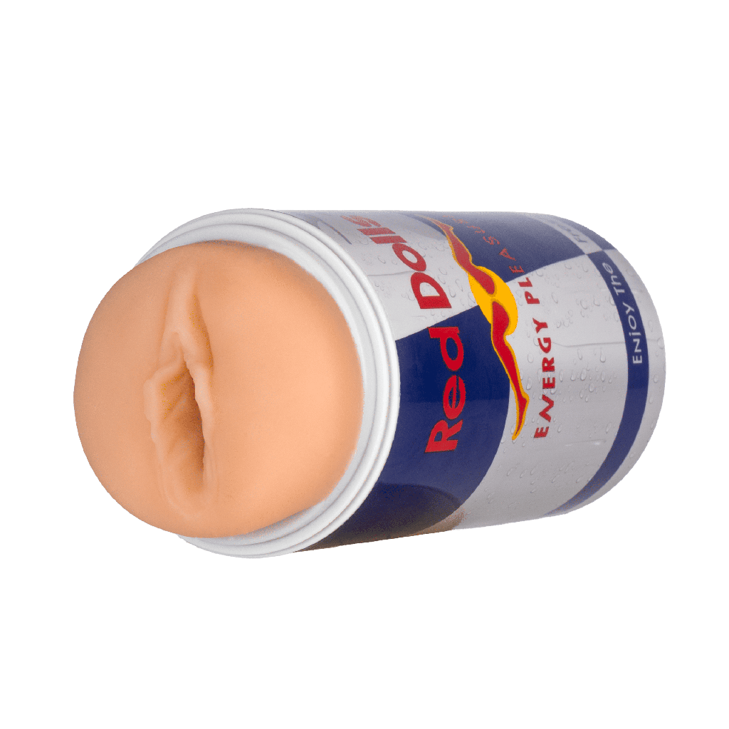 Vagina realistica masturbatore energy drink