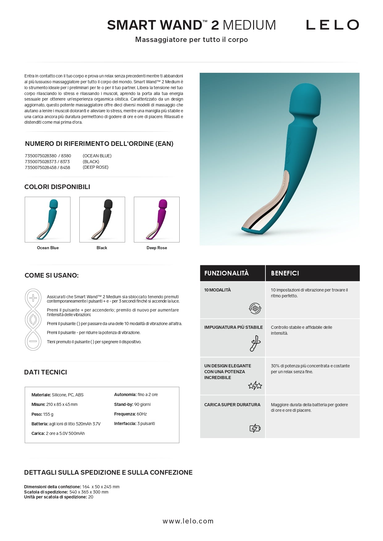Smart Wand 2  nero