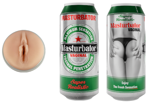 Masturbatore vaginale super realistico a forma di birra