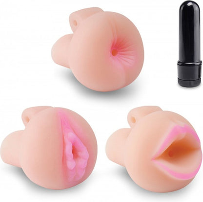 Pipedream Travel Trio Pump Set – Kit Sviluppatore Uomo con Masturbatori e Bullet Vibrante