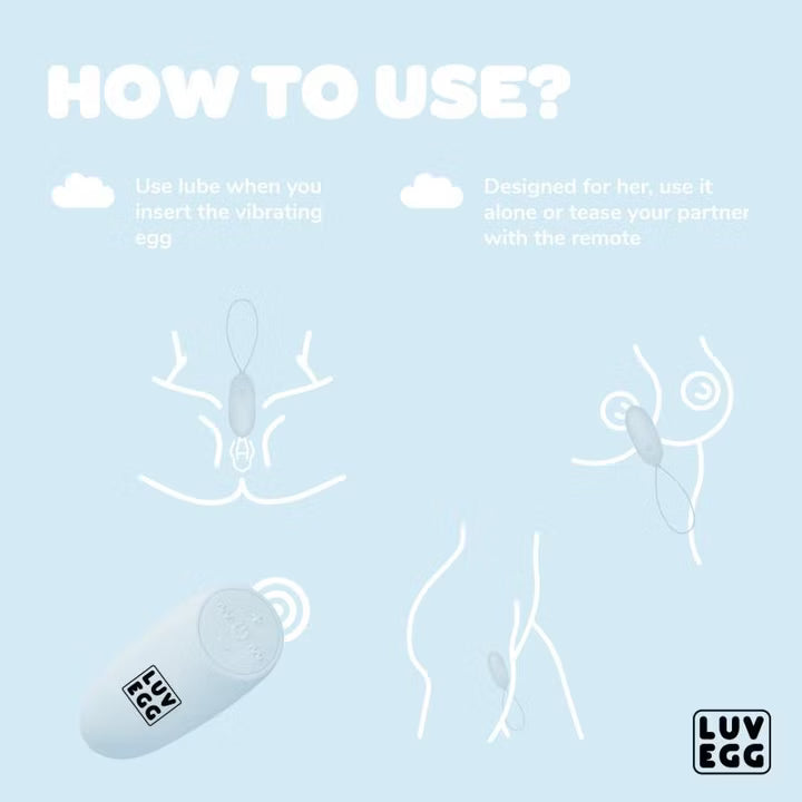 Luvegg-Uovo Vibrante con Telecomando