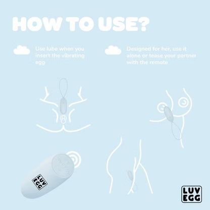 Luvegg-Uovo Vibrante con Telecomando
