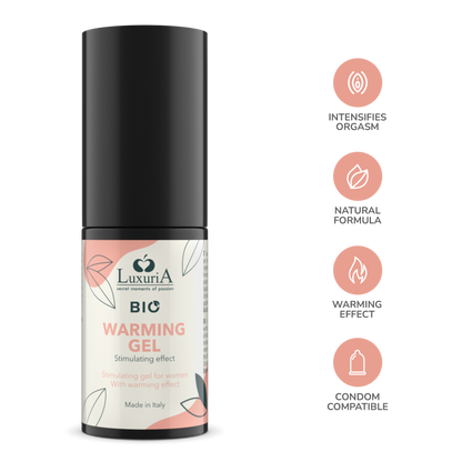 Luxuria BIO Warming gel 30 ml STIMOLATORE ORGASMO FEMMINILE