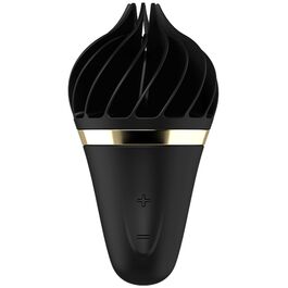 Satisfyer Spinnator Sweet Treat Nero – Stimolatore Clitoride Rotante Impermeabile Gelato