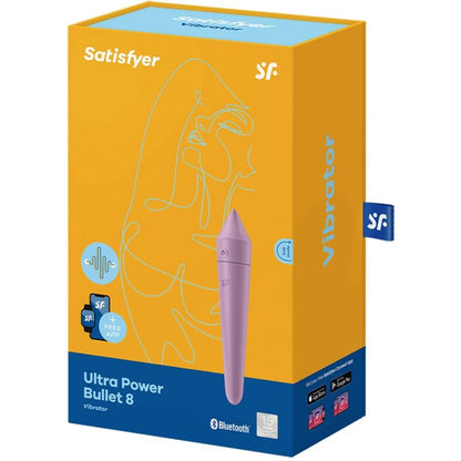 ULTRA POWER BULLET 8 - LILLA- CONTROLLO REMOTO-SATISFYER