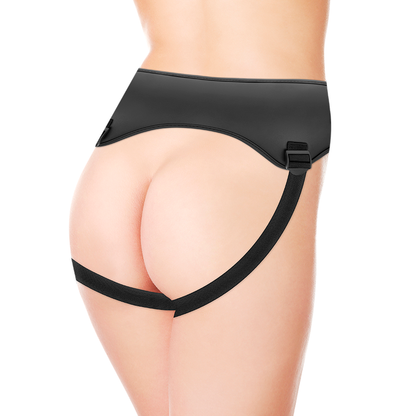 STRAP-ON SAUL SILICONE LIQUIDO CON 3 ANELLI FREE