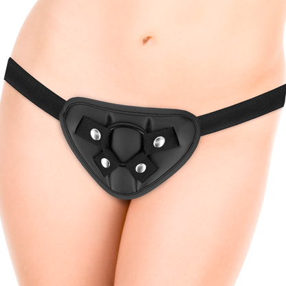 STRAP-ON SAUL SILICONE LIQUIDO CON 3 ANELLI FREE